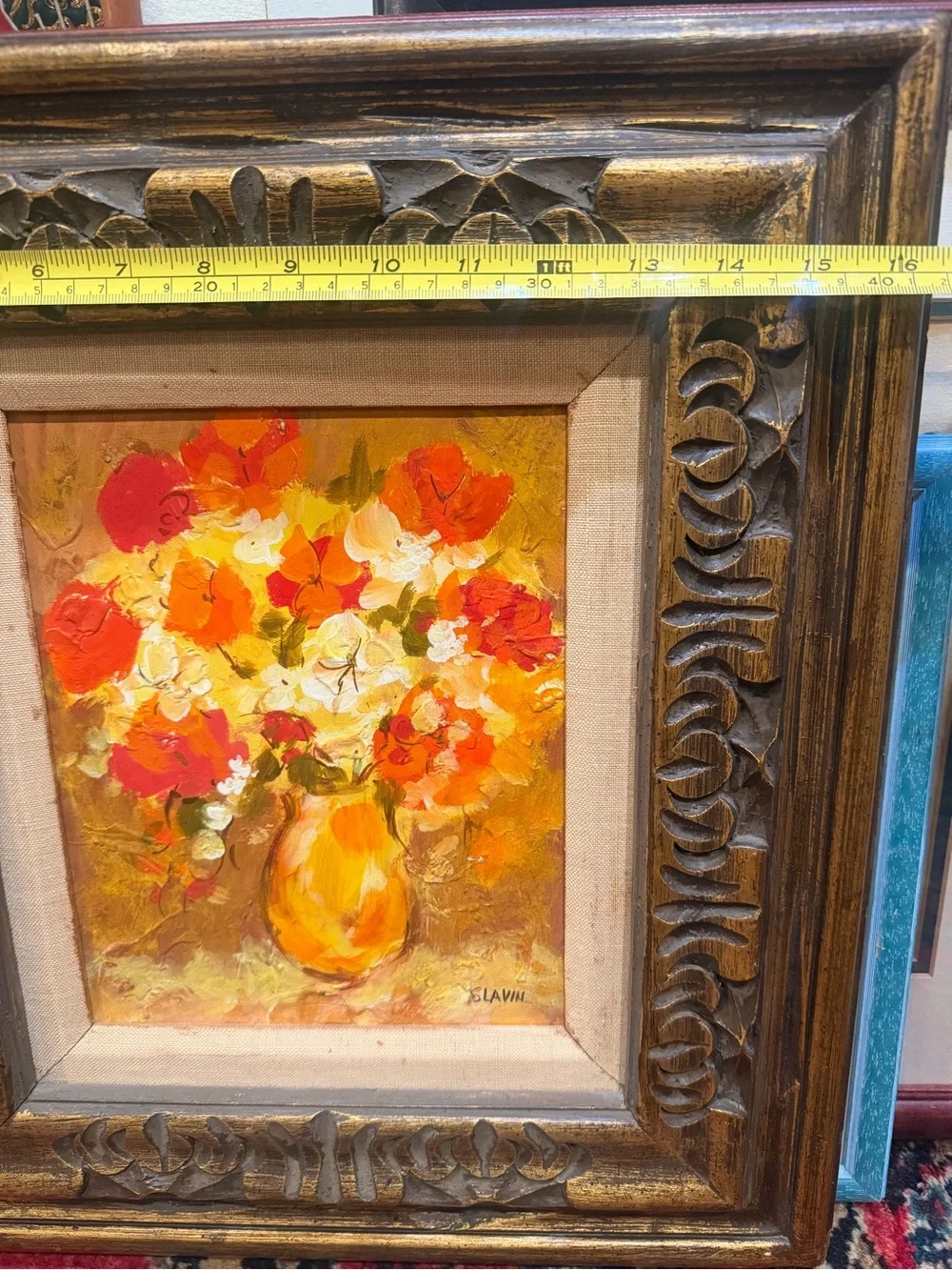 Sergey Slavin (b. 1955), Untitled, Floral Still-Life Oil Painting on Board